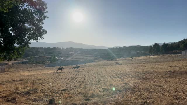 Palestine 36: riders in a valley